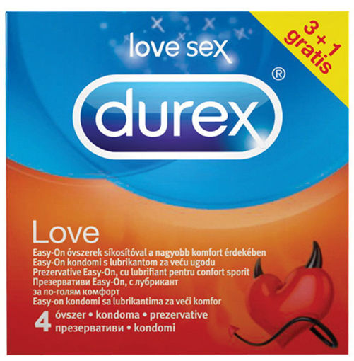 Снимка на ПРЕЗЕРВАТИВИ DUREX  LOVE - 3+ 1 бр