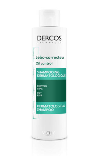 Снимка на DERCOS Себорегулиращ Шампоан с Антисебум Комлекс, 200ml VICHY
