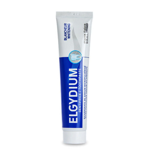 Благодарение на микропулверизирания натриев бикарбонат ELGYDIUM Whitening Избелваща паста за зъби елиминира повърхностните оцветявания, като предпазва зъбите. С ментов вкус, който оставя усещане за свежест и чистота.