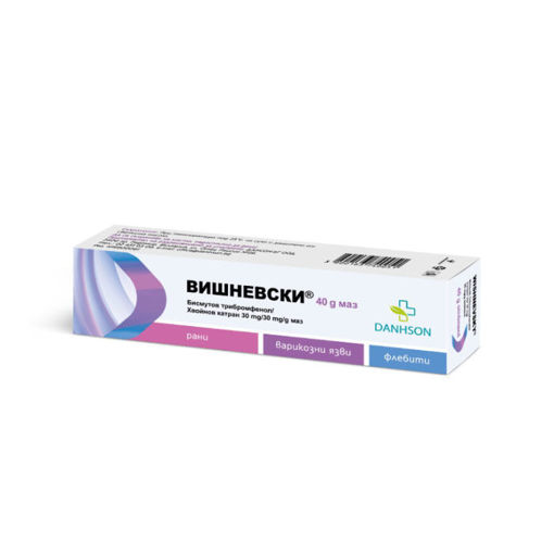 Вишневски® маз e подходящ при лечение на гнойно-възпалителни процеси от различен произход, гнойни рани, варикозни язви, декубитални и диабетични рани, диабетично стъпало, флебити, тромбофлебити. Приложен върху кожата, продуктът оказва антисептичен, анестетичен и противовъзпалителен ефект, способства отделянето на некротичните материи, ускорява регенерацията на тъканите, гранулацията и епитализацията на раните.