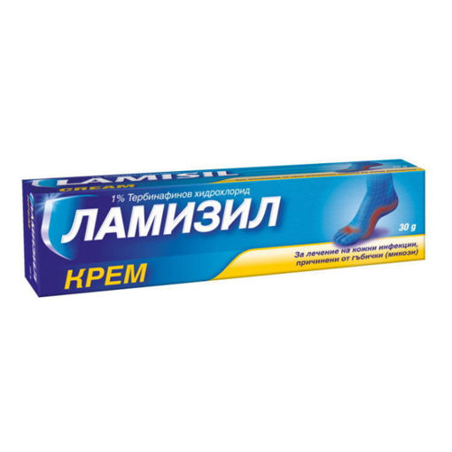 Ламизил Крем е противогъбичен лекарствен продукт, който действа като убива гъбичките, причинители на кожни инфекции. Гъбички по краката ,гъбички между пръстите на краката и гъбички по стъпалото, гъбички в ингвиналните области ,гъбички по тялото , кожна кандидиаза. Кремът има продължително действие.