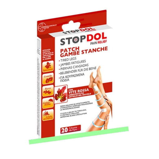 Снимка на STOP DOL Лепенки за уморени крака 4/6,3 см*20 бр