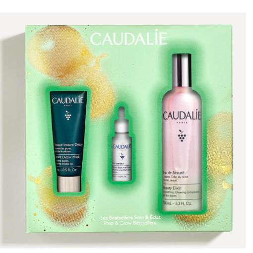 Снимка на CAUDALIE BOX Еликсир за Красота 100 мл+Vinoperfect Озаряващ Серум 10 мл+Мигновена Детокс маска 15 мл